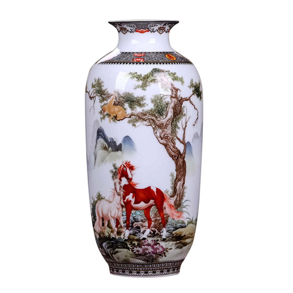 Buy Lkxharleya Antique Chinese Ceramic Vase Vintage Animal Pottery