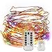 Battery Powered LED String Lights , SUPERSUN 100 Leds 33 ft Twinkle Lights Copper Wire Lights with 8 Modes Remote Control for Indoor Outdoor (Multicolor)