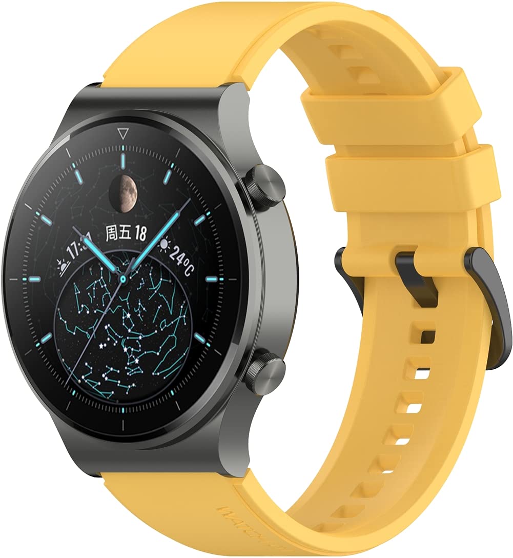 Chainfo Watch Strap Compatible with Amazfit GTR 47mm / GTR 2 / Pace/Stratos 3 / Stratos 2S / GTR 2e, Soft Silicone Sport Replacement Bands (22mm, Pattern 5)