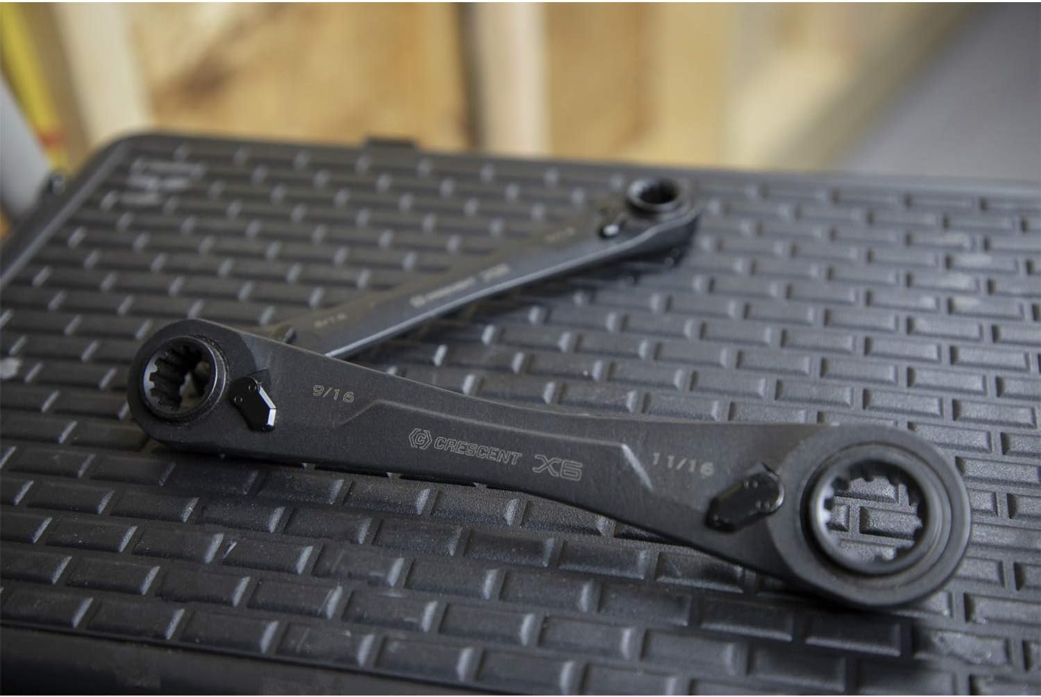 Crescent 2 Pc. X6 4-in-1 Black Oxide Spline Ratcheting SAE Wrench Set - CX6DBS2: Home Improvement