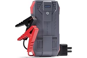 Tstiti 4000A Car Battery Jump Starter, Portable Car Jump Starter for Up to 10L Gas and 8L Diesel Engines, 12V Jump Box with 3 Modes Flashlight and Jumper Cable