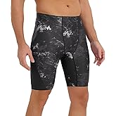 Eteoepo Swim Jammers for Men Athletic Training Endurance Swimsuit Durable Team Lap Swimming Racing Competition Swimwear