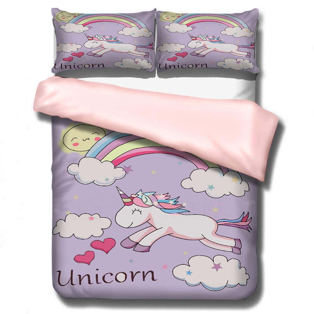 Best Rainbow Unicorn Bedding Full Cree Home