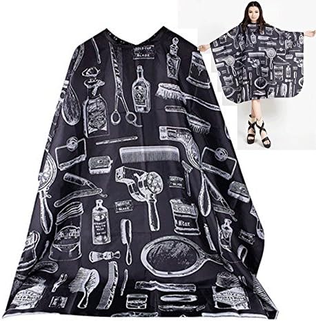 Hair Cutting Cape Pro Salon Hairdressing Hairdresser Gown Barber Cloth Black