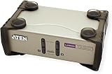AS ONE Aten CS82U 2-Port PS2 USB KVM Switch Metal Desktop w/ Cables view 3