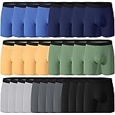 28 Pack Mens Boxer Briefs Cotton Underwear Colorful Soft Breathable Underwear Bulk for Men Size S