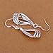NYKKOLA Hot Beautiful Fashion Jewelry 925 Solid Silver Hollow Teardrop Hook Earrings