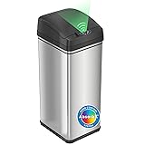 iTouchless 13 Gallon Kitchen Trash Can with Lid