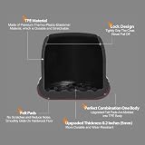 Ezprotekt Chair Leg Covers 0.75in Black 16pcs with Felt Bottom view 5