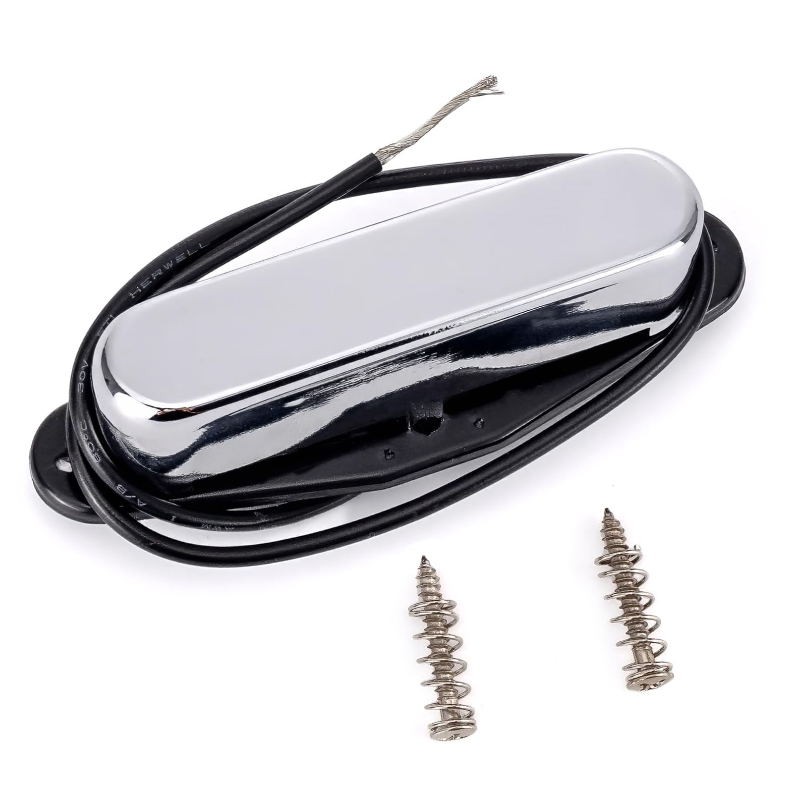 Pxyelec Guitar Neck Pickup Single Coil Neck Pickup for Telecaster Electric Guitar, Chrome