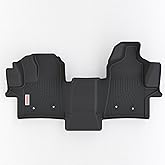 Tesson Floor Mats Front Liner Custom Fit for 2022-2025 2026 Ford Transit (All Models w/Vinyl Floors),Heavy Duty Slush TPE All Weather Ford Transit Front Accessories 1st Row Floor Liner - 1PCS