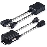 H4/9003 LED Canbus Decoder Anti Flicker Harness for Headlight Bulbs | Premium Nylon Braided Cable, Heat-Resistant, Plug N Play, Pack of 2