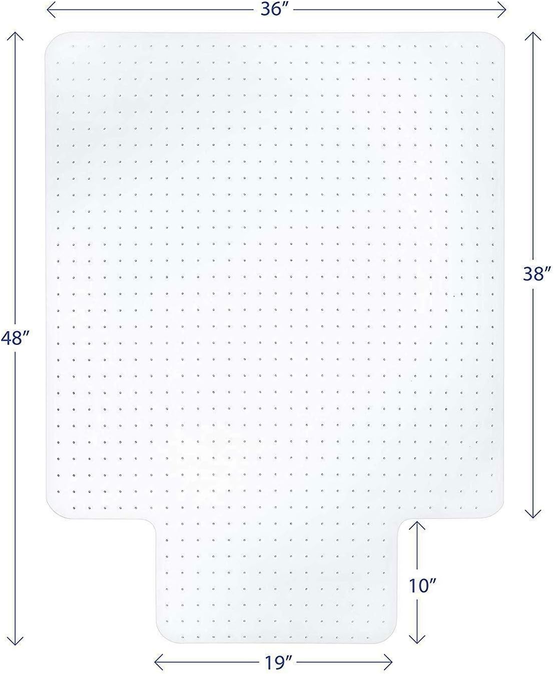 Carpet Chair Mats/Chair Mat for Carpets | Low/Medium Pile Computer Chair Floor Protector for Office and Home 36"x 48"x 0.08": Kitchen & Dining