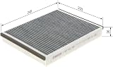 Bosch R2598 Activated Carbon Cabin Filter for Cleaner Air Pollen Dust Odor view 2