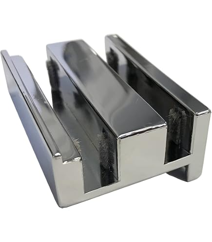 Herrajes Puertas Correderas Guía Inferior Para Puerta De Ducha Corrediza - 3 Piezas, 47 Mm De Ancho, Compatible Con Vidrio Sin Marco Guia Puerta Corredera