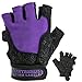 Contraband Pink Label 5127 Womens Vegan Weight Lifting Gloves w/Synthetic Microfiber Amara Leather (Pair) - Machine Washable Fingerless Workout Gloves Designed for Women