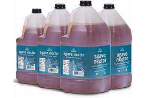THE SUSTAINABLE AGAVE COMPANY Sustainable Agave Co - Sheer - Agave Nectar - 4 x 1 Gallon Bottles (5kg each) - Raw Sweetener, Sugar-Alternative, Vegan, Non-GMO, Kosher, Gluten-Free Syrup - Bartender's Best Friend
