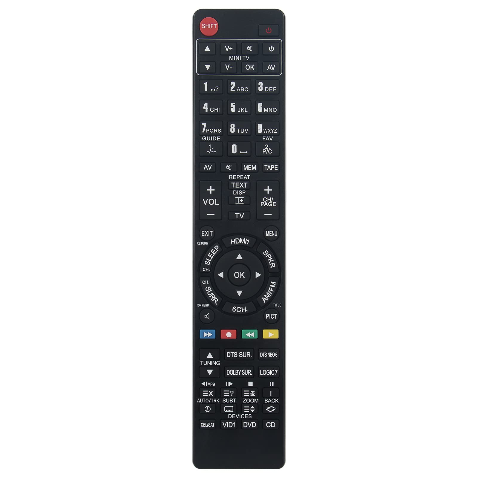 New AVR130 Replace Remote Control - VINABTY AVR130 Remote Control Replacement fit for Harman Kardon AVR130 Remote Controller