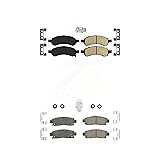 AmeriBRAKES Front Rear Ceramic Disc Brake Pads Kit