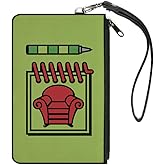 Wallet Canvas Zip Clutch Blues Clues Steves Handy Dandy Notebook Thinking Chair