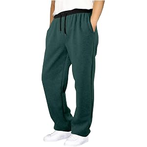 Baggy Sweatpants Boys Wide Leg Sweat Pants Fleece Athletic Workout Kids Clothes Boy Joggers with Pocket and Drawstring Bottom