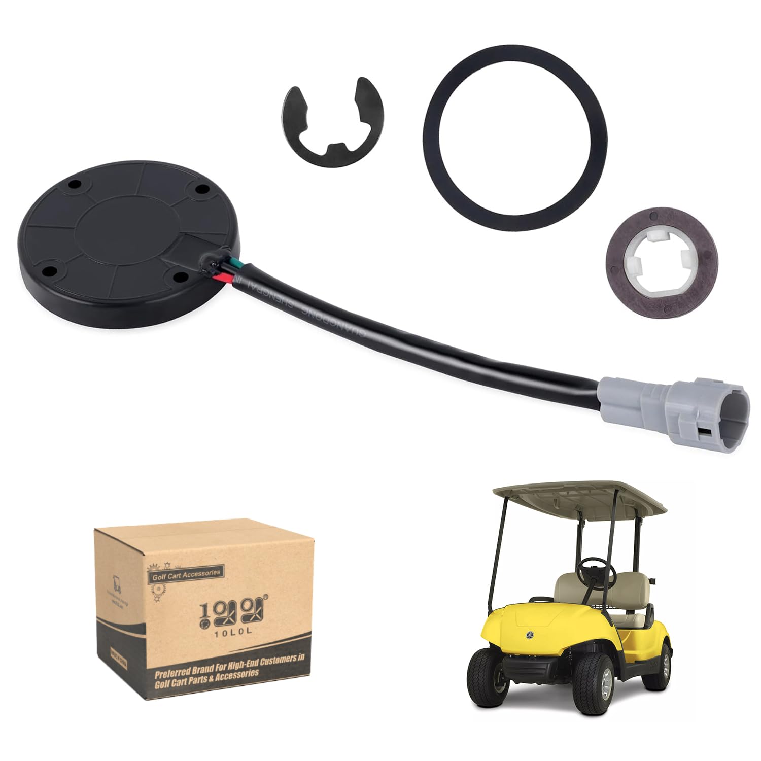 Photo 1 of 10L0L Golf Cart Speed Sensor with Speed Sensor Magnet for Yamaha Yamaha G22, G29, Drive, and YDRE Electric Carts with Hitachi DC Motor JU2-H1670-22-00, JU2-H1670-21-00, JU2-H181K-20-00