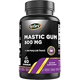 Oxify Mastic Gum 500 mg | 60 Capsules | Gluten-Free, Non-GMO | Supplement Made in USA