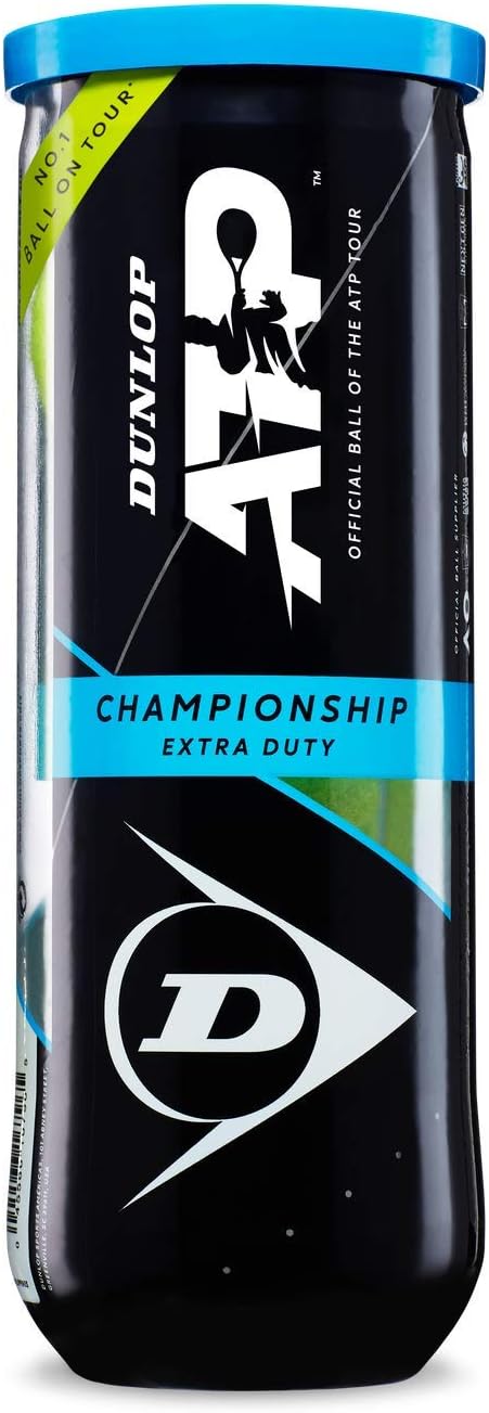 Dunlop Sports ATP Championship Extra Duty Tennis Balls, 12 x 3-Ball cans: Sports & Outdoors