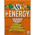 V8 +Energy Lightly Carbonated, Orange Pineapple, 12 Ounce, 4 Count