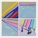 10 Pcs Plastic Zip Document Filing Folder Bag Storage Pouch with A4 Size Paper, 10 Pcs 5 Colors Zippered Waterproof Reinforced PVC Bag Storage Pouch (Red, Blue, Yellow, Green, Clear)