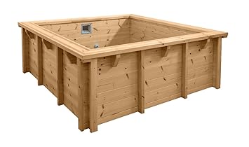 Interline Holzpool Bali Rechteck 210x210cm, 50700234