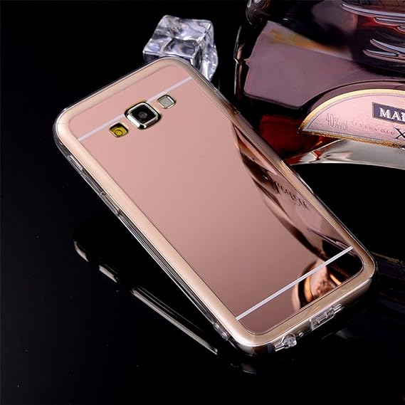 Galaxy Grand Prime Hülle Spiegel,Ukayfe TPU Schutzhülle Silikon Handyhülle Tasche Case Glänzend Kristall Strass TPU Handy Geh