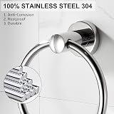 BGL Towel Ring Contemporary Stainless Steel 304 Chrome Bathroom Accessory view 3