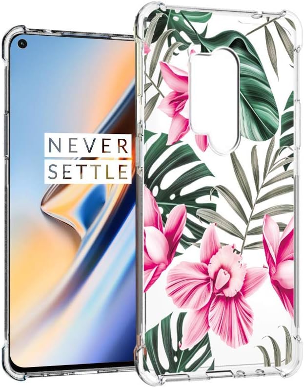 Entaifeng OnePlus 8 Pro Case, Scratch Resistant Grippy Soft TPU Rubber Full Body Protective Phone Cover for OnePlus 8 Pro (Orchid)