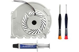 ElecGear Replacement Internal Cooling Fan for PS4 Slim CUH-2xxx – CPU Heatsink Cooler, Arctic MX-2 Thermal Compound Paste, TR8 Torx Security, PH00 Screwdriver Repair Tool Kit for PlayStation 4 Slim