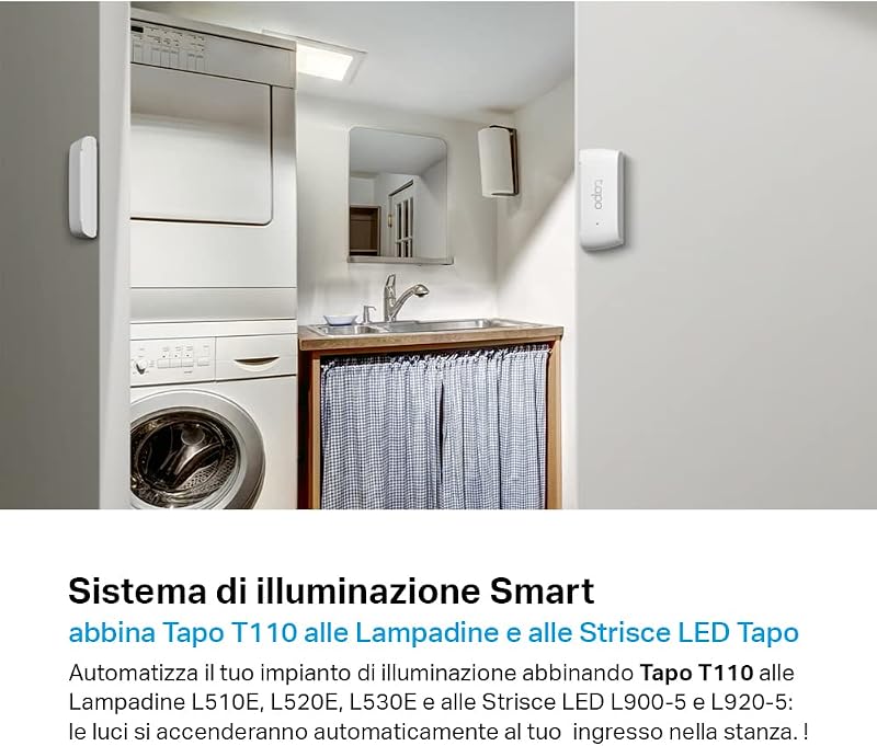 T110 Sensore Contatto Smart Porte Finestre Avvisi Hub Richiesto