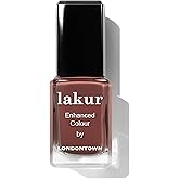 LONDONTOWN lakur Brown Nail Polish, Gel-Like Shine, Long-Lasting Color, Strengthens & Hydrates Nails, 0.4 Fl Oz