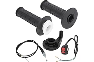 SUPVINTOR Mini Bike Throttle Cable Kit, 7/8 22MM Twist Throttle Accelerator Handle Grips, Mini Bike Throttle Handle Grip, Throttle Cable for Mini Bike Pit Bike Dirt Bike Throttle Assembly