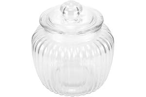 FOMIYES Glass Pickle Storage Jar 3lb Food-grade Airtight Glass Fermenting Container with Lid for Kitchen