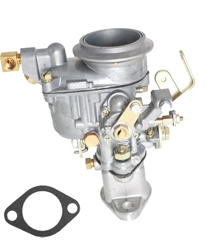MiParts Carburetor For Willys Jeep CJ2A CJ3A L-Head | Solex Design 1-Barrel Carb | Direct Replacement 923806