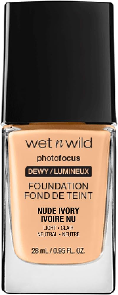 Wet n Wild Photo Focus Dewy Foundation Soft Beige Hydrating Foundation 20 Shades