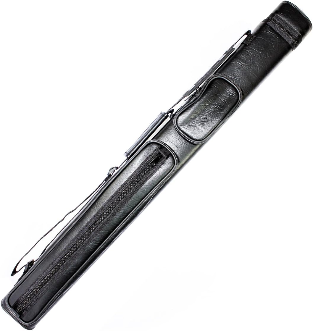 Imperial Premier Hard Square Billiard/Pool Cue Hard Carrying Case, Holds 2 Complete 2-Piece Cues (2 Butt/3 Shaft)
