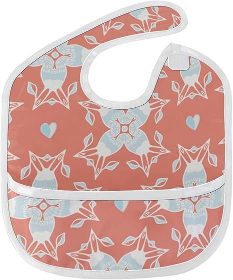 N\A Lätzchen lustige bunte niedliche Retro-Kunst-Blumen, die Lätzchen