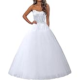 LURE THE LURVE Women's 4 Layers Hard Tulle Petticoat Crinoline Underskirt Slips for Wedding Dress
