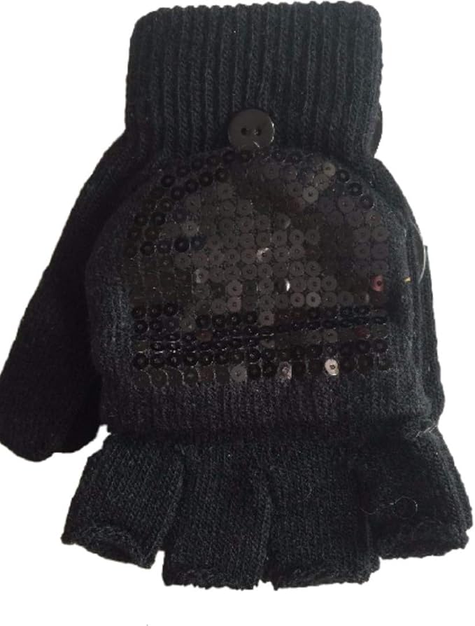 Primark ladies gloves/fingerless mitts mittens pug dog black cat polar