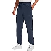 Tall MobPlace Men's 34"/36" Inseam Cool Lightweight Cargo Athletic Pants Fast Dry UPF50 Joggers