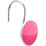 Amazon Basics Shower Curtain Hooks - Button, Pink