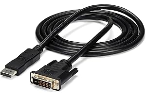 StarTech.com 6ft (1.8m) DisplayPort to DVI Cable, DP to DVI-D Video Adapter Converter Cable, Replaced by DP2DVI2MM6