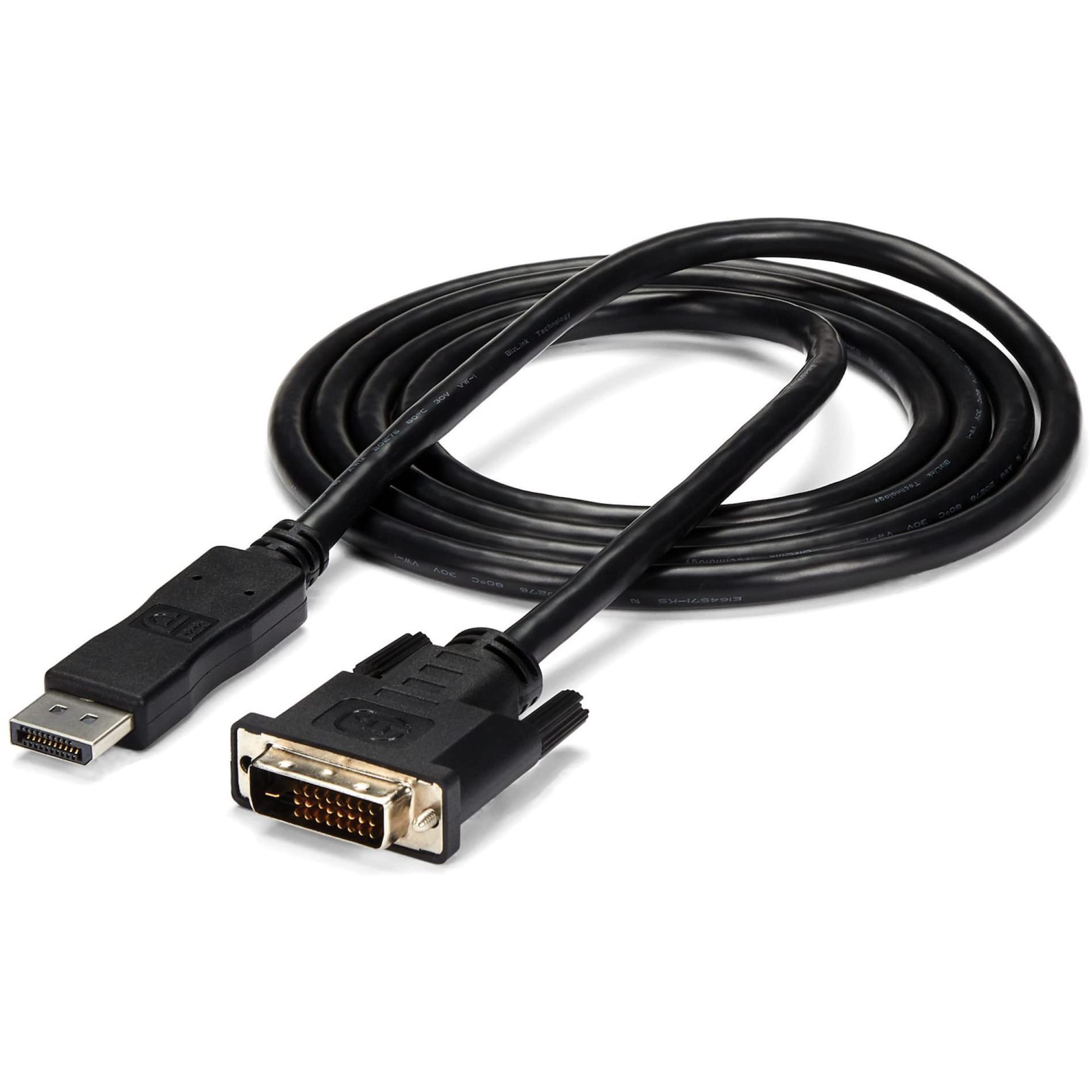 StarTech.com 6ft (1.8m) DisplayPort to DVI Cable - DisplayPort to DVI Adapter Cable 1080p Video - DisplayPort to DVI-D Cable Single Link - DP to DVI Monitor Cable - DP 1.2 to DVI Converter (DP2DVIMM6)