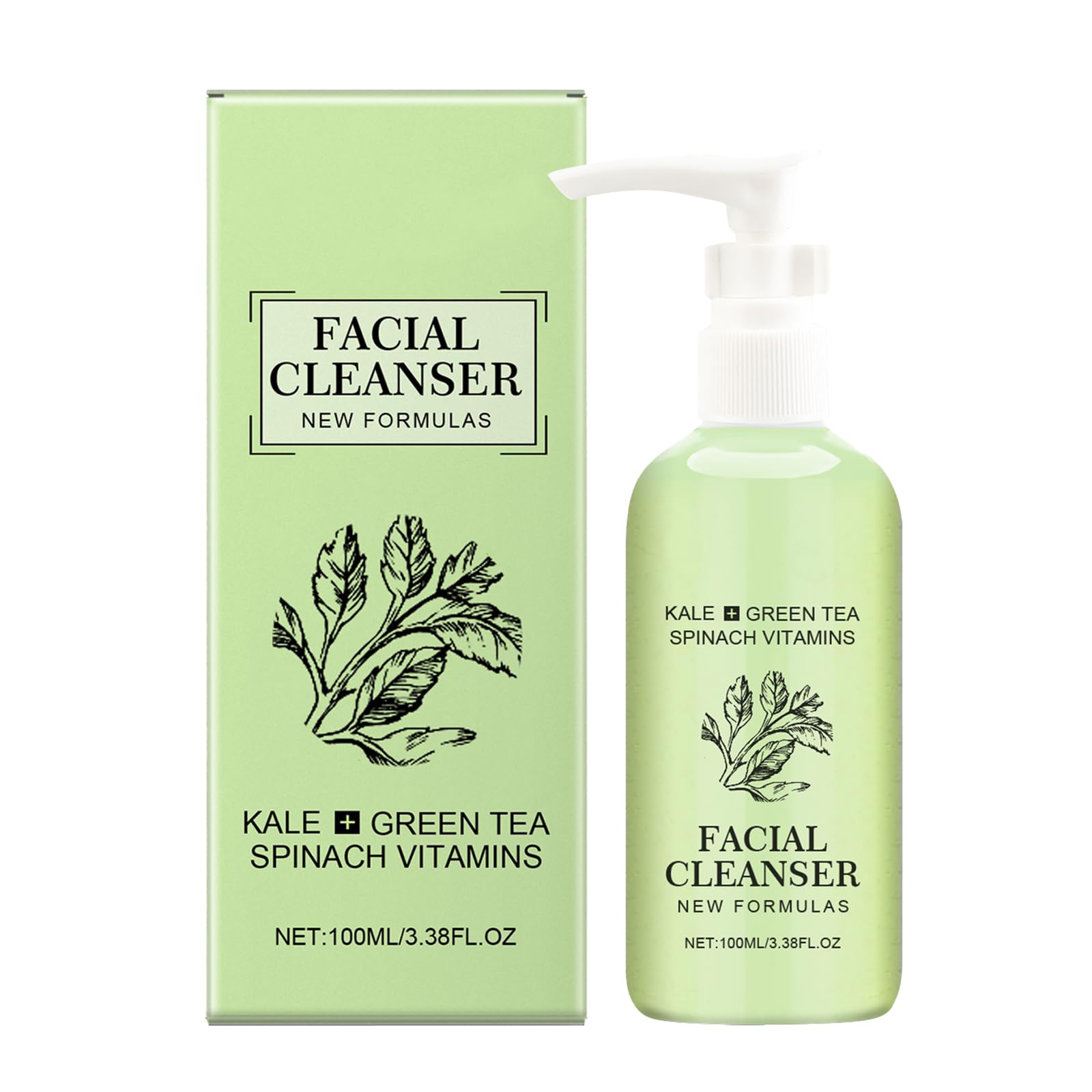 Gentle Facial Cleanser, 100 ml Cleansing Cream Daily Cleanser - Facial Cleansing Exfoliating Face Cleanser for All Skin Types, Cleansing Foam for Dry Skin - Oily or Acne Prone Skin